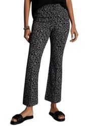 MARVE By anthropologie leopard wide leg cropped pantssize XSmall