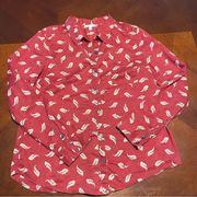 Halogen Size Large Button Up 100% Cotton