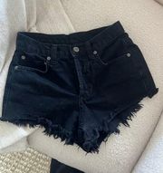 Carmar Black Denim Shorts