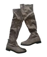 Kenneth Cole Reaction Wind-Y Concrete Gray Over The Knee Stretch Boot Size 6.5