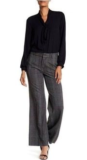 Philosophy NEW Black Plaid Wide Leg Size 4