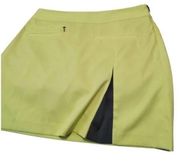 Annika Cutter And Buck Tennis Golf Activewear Quik Dry Skorts Yellow 6 w…