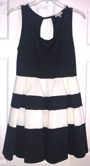 Black and White Striped Dress 