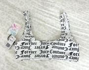 NWT  x Juicy Couture Logo Print Bikini Top