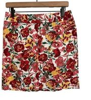 Loft Floral Pencil Skirt Size 2