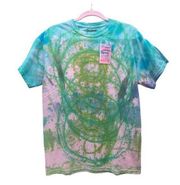 Blue and Green Tie Dye T-Shirt