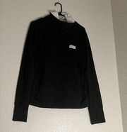 PINK Victorias Secret Shirt  L  Adult Black Pullover Cowl Neck Pockets