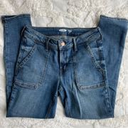 Size 2 Cropped Jeans with Pocket Detail