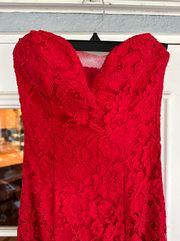 Red Lace Dress