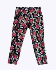 Skull And Roses Active Leggings M