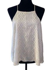 Addie Ivory Lace Sleeveless Top