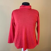 Investments Petites Red Turtle Neck Sweater Sz SP