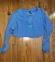 Cropped Long Sleeve Top