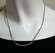 2xHP! Stunning Michael Kors Rose Gold Necklace