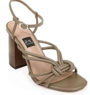 Zac Posen Yanni Heeled Sandal Wood Bark Womens Size 9