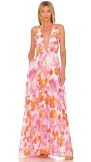 Sau Lee Juliana Jumpsuit in Pink Floral 14 Womens Dressy Outfit Cocktail