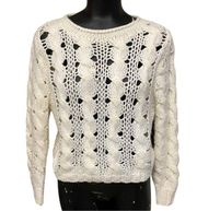 Willow & Clay Ivory Chunky Cable Knit Sweater