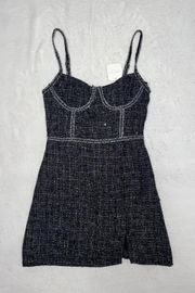 NWT Womens ALTAR’D State Fawn Tweed Mini Dress size Small