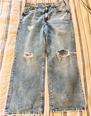 Pilcro Distressed Boyfriend Jeans 