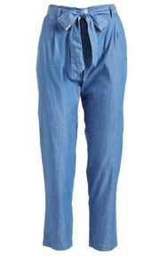 Mystree Blue Soft Paperbag waist Pants Size M