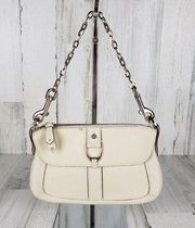 Cole Haan Small Leather Cream Handbag Women's Shoulder Purse