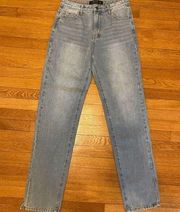 Lioness Straight Leg Split Hem Jeans Medium