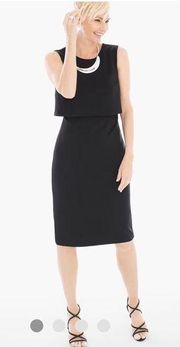 NWT Notations Popover Short Sleeveless Black Dress size large