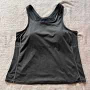 Prana Top Womens Sleeveless Activewear Black Inside Bra Lightweight Size 3X