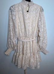 Aura Size Small Beige Cream Lace Cottage Core Dress Feminine Graduation