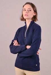 Harcour equestrian 1/4 zip sweater navy XXS