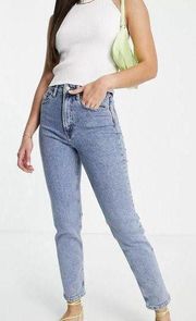 Asos Denim Stone Wash Slim Mom Fit Jeans 4