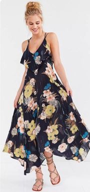 Ashley Navy Floral Maxi Dress