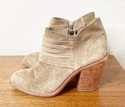 loeffler randall suede strappy zipper block heels booties size 8.5