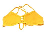 Jolyn Women's Size XXL Strappy Back Swim Bikini Top Yellow Orange Unlined