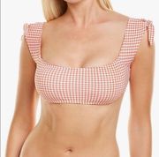 Anthropologie Eberjey gingham bikini top NWT