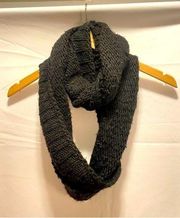 Loft Black Infinity Knit Scarf