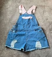 EUC Missguided Denim Overalls SIZE 6