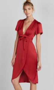 Rust Wrap Dress