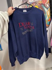 Dear Santa Define Good Christmas Holiday Crewneck Size Large  