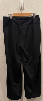 Black Wide Leg Pockets Pants