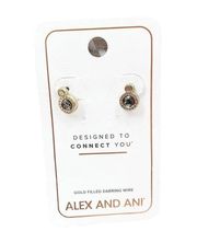 ALEX AND ANI Stud Earrings Jewelry Precious Stone Providence Collection NWT