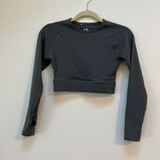 Core Long Sleeve Crop Top Size Small
