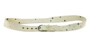 American Eagle Off White Webbed Studded Rhinestone Belt