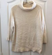 White stag silk and lambs wool blend sweater xl