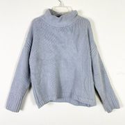 Philosophy Grey Chenille Mockneck Cowl Neck Knit Sweater Size XL