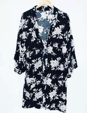 Spiritual Gangster Maya Floral Kimono Robe One Size