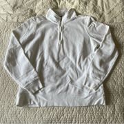 IZOD white 1/4 zip long sleeve polo