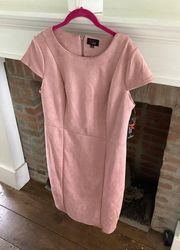 Nwt JM Studio Blush Fitted Scoop Neck Knee Length Dress Size 10 $129 Retail