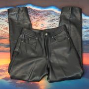 Wilson's high rise leather pants