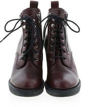 Marc by Marc Jacobs Burgundy Wedge Boots sz36.5